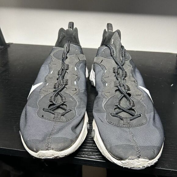Nike React Element 55 Black Athletic Running Shoes Sneakers BQ6166-003 Mens 12 - Picture 2 of 9